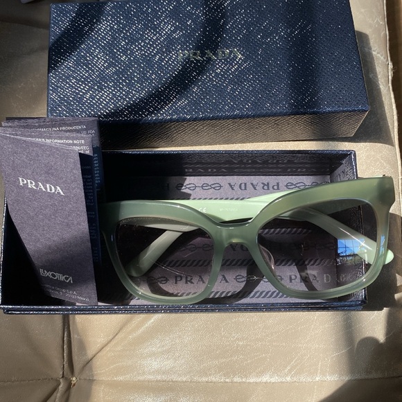 Prada Mint Green Sunglasses with Gradient Lenses - Picture 5 of 5